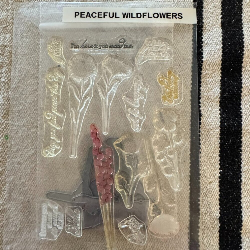 Peaceful Wildflowers Clear Unmounted Stamp Set